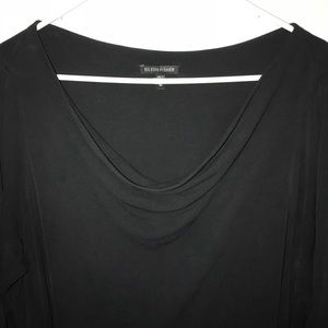 Eileen Fisher Black Silk Dress